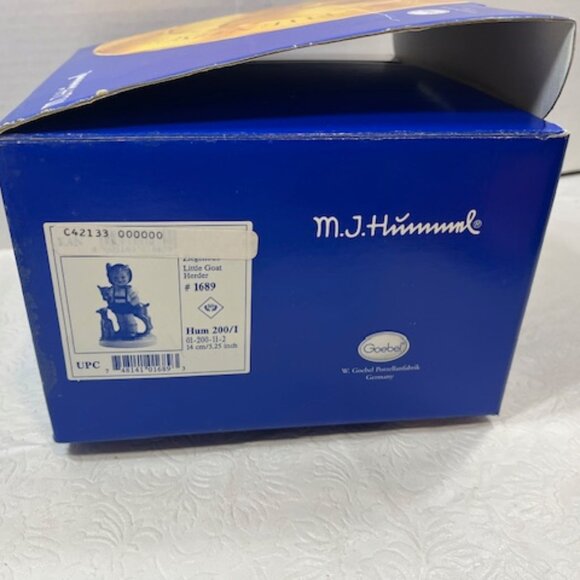 Vintage Goebel Hummel "Little Goat Herder" Boy w/Goats  Figurine #1689 - Picture 16 of 16